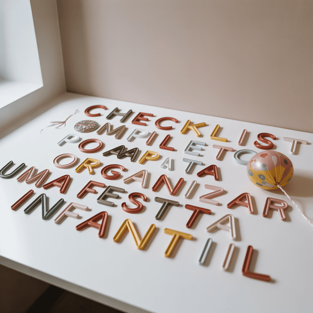 Checklist Completo para Organizar uma Festa Infantil